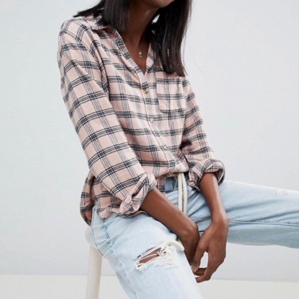 Light pink flannel from Abercrombie!